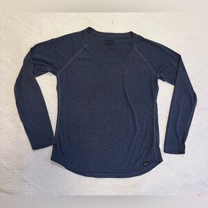 Patagonia Women’s Long Sleeve Capilene Cool Trail Shirt Size Large Blue L